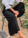 Jersey Relaxed Wide Leg Trousers