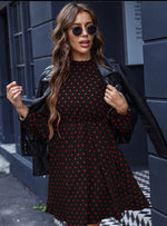 Short Red Polka Dot Dress