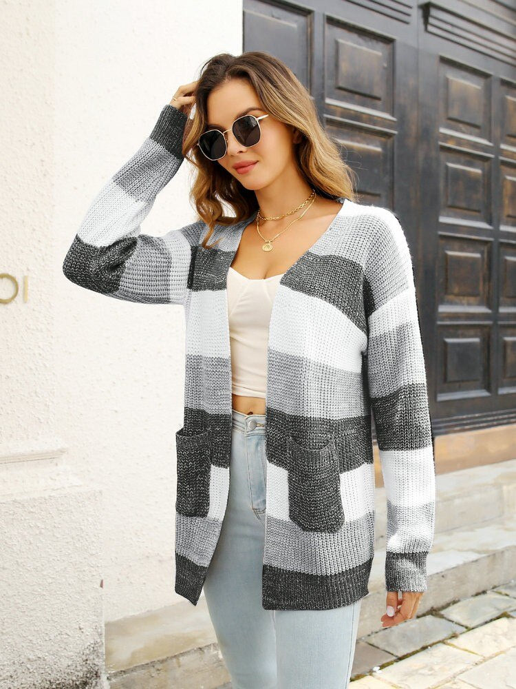 Multicoloured Stripe Cardigan