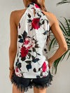 Halterneck Rose Top- Sale