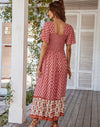 Square Neck Gypsy Maxi Dress