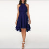 Halter neck Wave Hem Dress