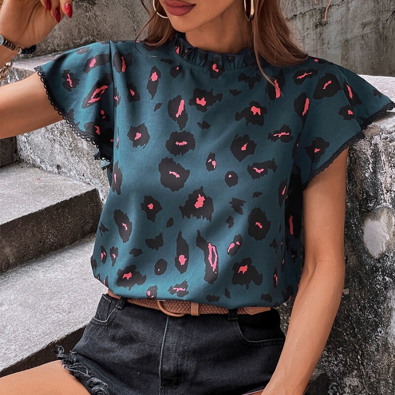 Printed Short Sleeve Top