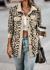 Leopard Print Corduroy Shacket