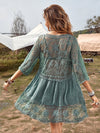 V Neck Lace Cover Up