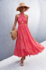 Maxi Halterneck Boho Dress