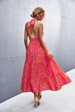 Maxi Halterneck Boho Dress