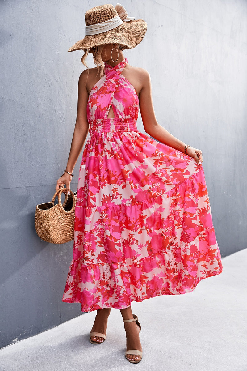 Maxi Halterneck Boho Dress