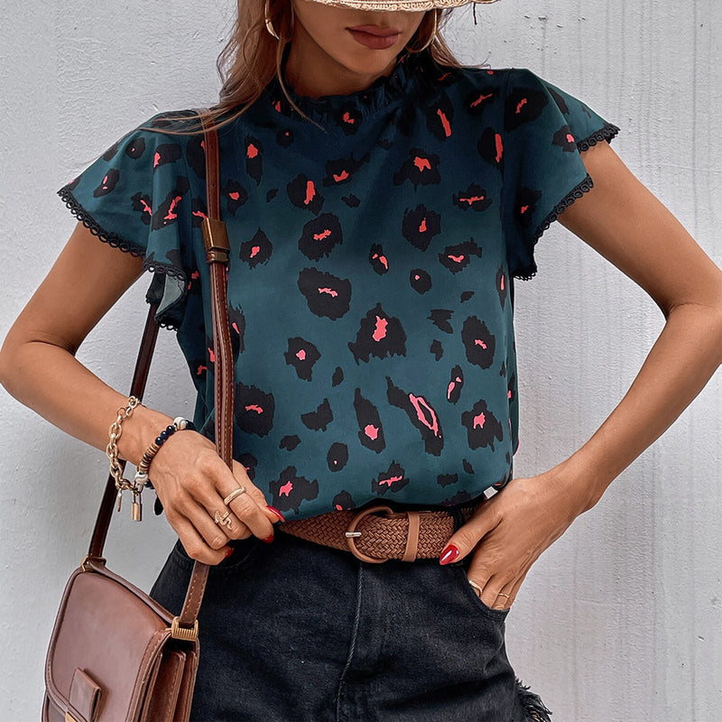 Printed Short Sleeve Top