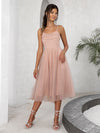 Tulle skater midi dress