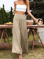 Jersey Relaxed Wide Leg Trousers