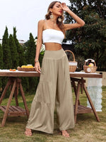 Jersey Relaxed Wide Leg Trousers