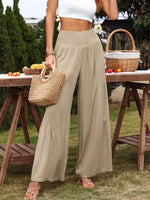 Jersey Relaxed Wide Leg Trousers