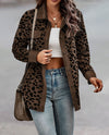 Leopard Print Corduroy Shacket