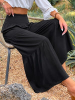 Jersey Relaxed Wide Leg Trousers