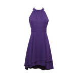 Halter neck Wave Hem Dress