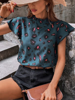 Printed Short Sleeve Top