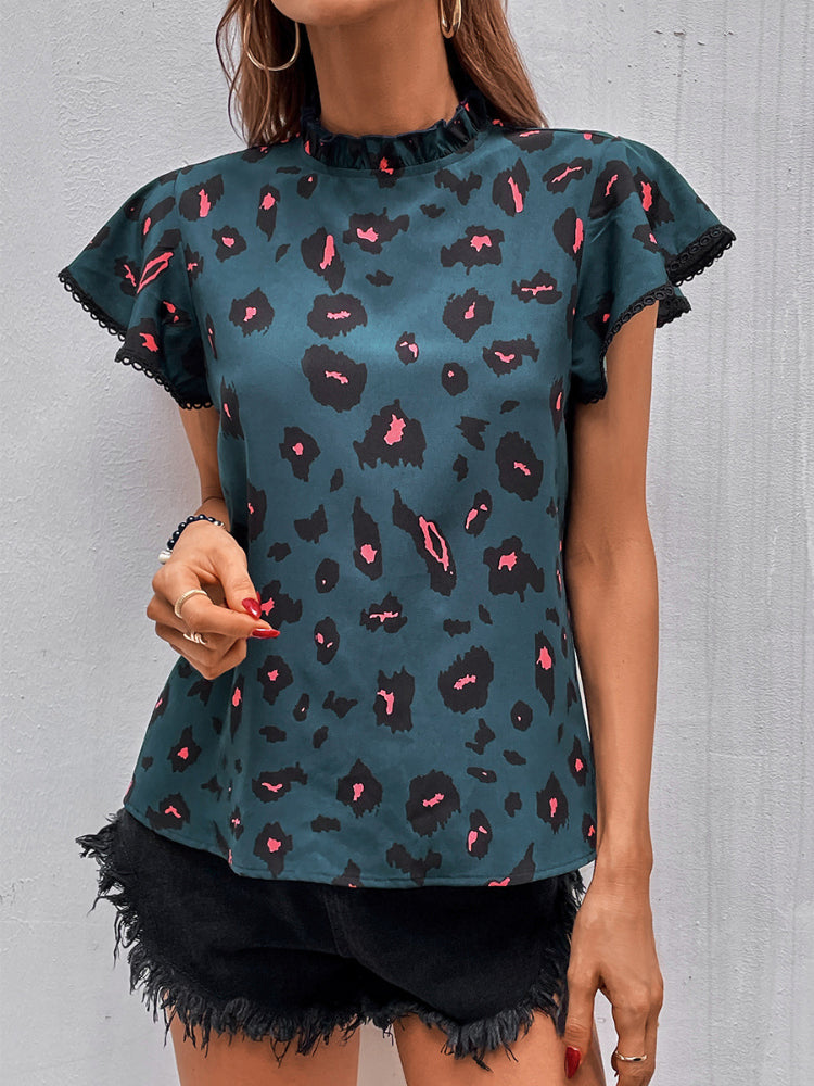 Printed Short Sleeve Top