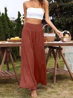 Jersey Relaxed Wide Leg Trousers