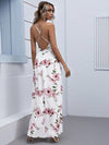 Sleeveless Backless Floral Maxi Dress