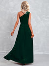 Velvet Key Hole Sleeve Maxi Dress