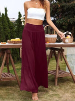 Jersey Relaxed Wide Leg Trousers