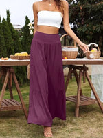 Jersey Relaxed Wide Leg Trousers