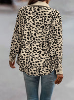 Leopard Print Corduroy Shacket