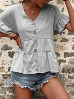 Loose Button Down Blouse