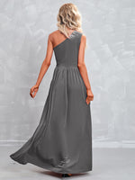 Velvet Key Hole Sleeve Maxi Dress