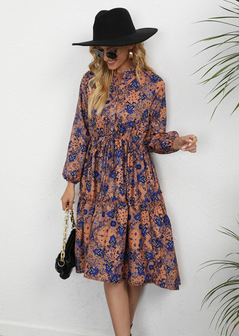 Floral Print Midi Dress