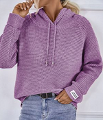 Pullover Knitted Hooded