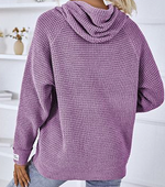 Pullover Knitted Hooded