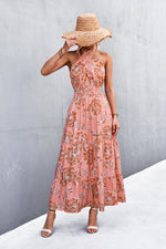 Maxi Halterneck Boho Dress