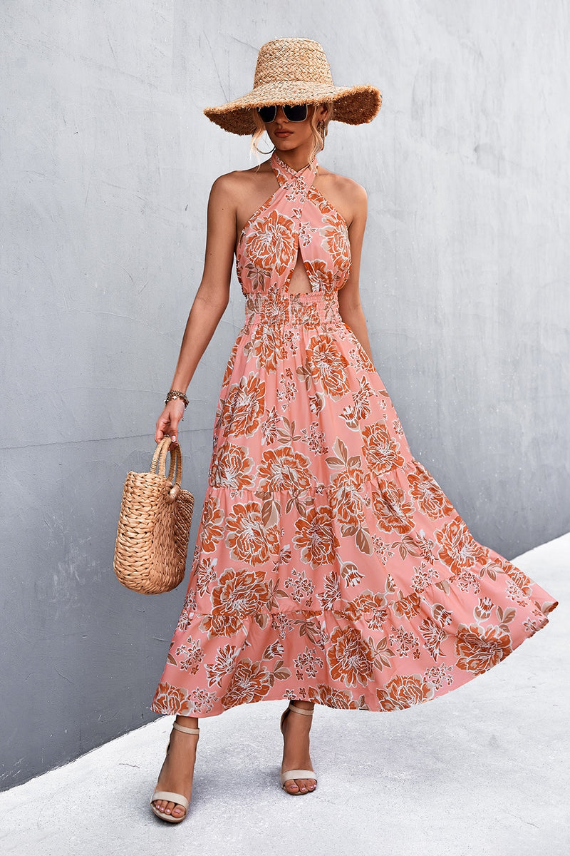 Maxi Halterneck Boho Dress