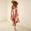 Striped Sleeveless Maxi Dress Sale