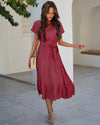 Tiered Belted Dress